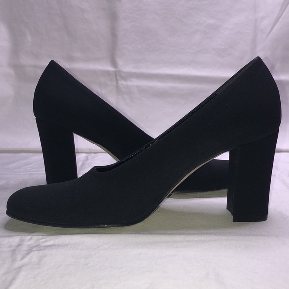 Sesto Meucci “Colette,” Black Fabric Heels/Pumps, W7.5 M, w/3.25” Heel - Picture 5 of 16